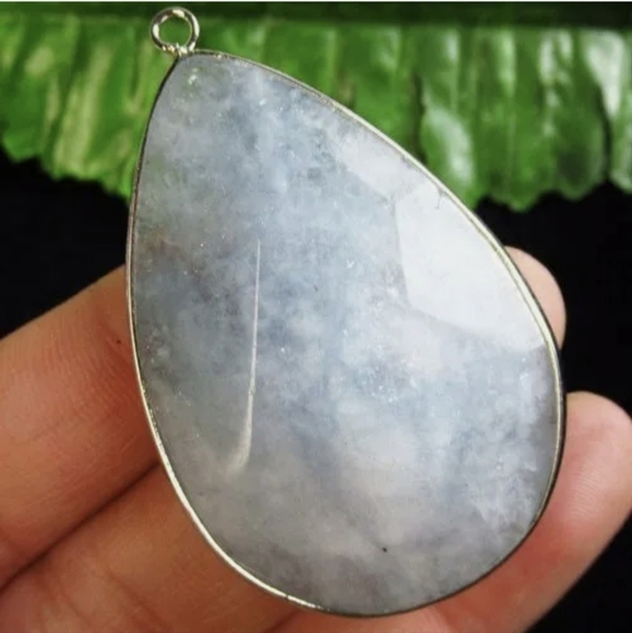 New 2pc Silver Wrapped Blue Kyanite Pendant Bundle. - Picture 13 of 15